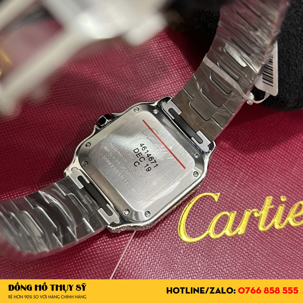 Đồng Hồ Cartier Santos Like auth De Cartier WJSA0006 35MM