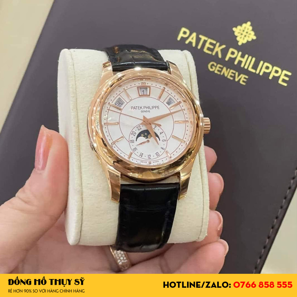 Patek Philippe Complications 5205R-001 Vàng Hồng 18k Mặt Trắng 