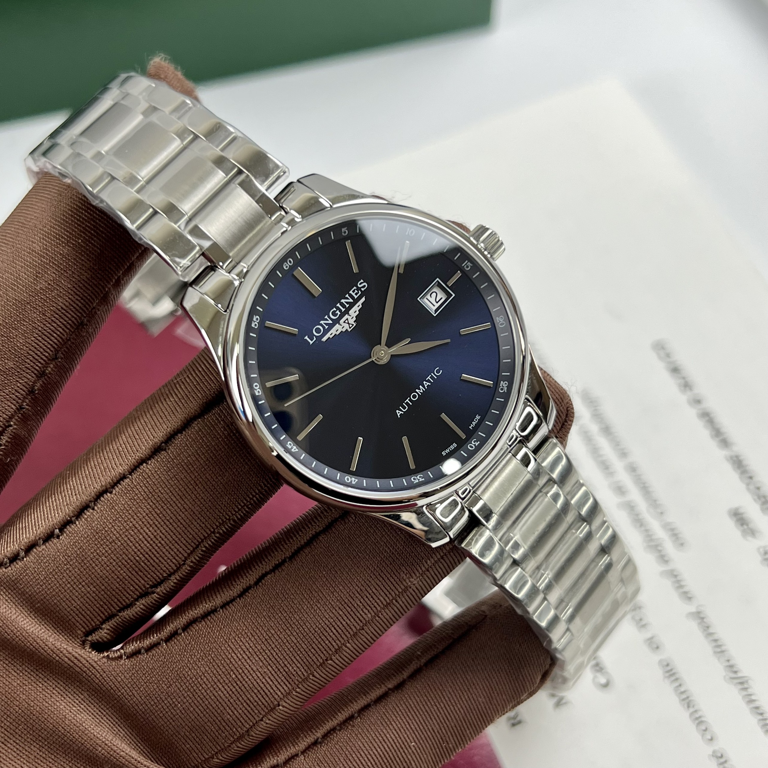 Đồng Hồ Longines Master Collection Mặt Số Xanh Replica