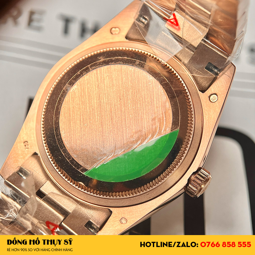 Đồng Hồ Rolex Replica Day-Date 118235 Mặt Thiên Thạch Bọc Vàng Hồng 18k