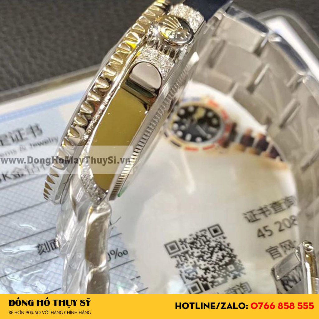 Rolex chế tác vàng khối 18k kim cương thiên nhiên