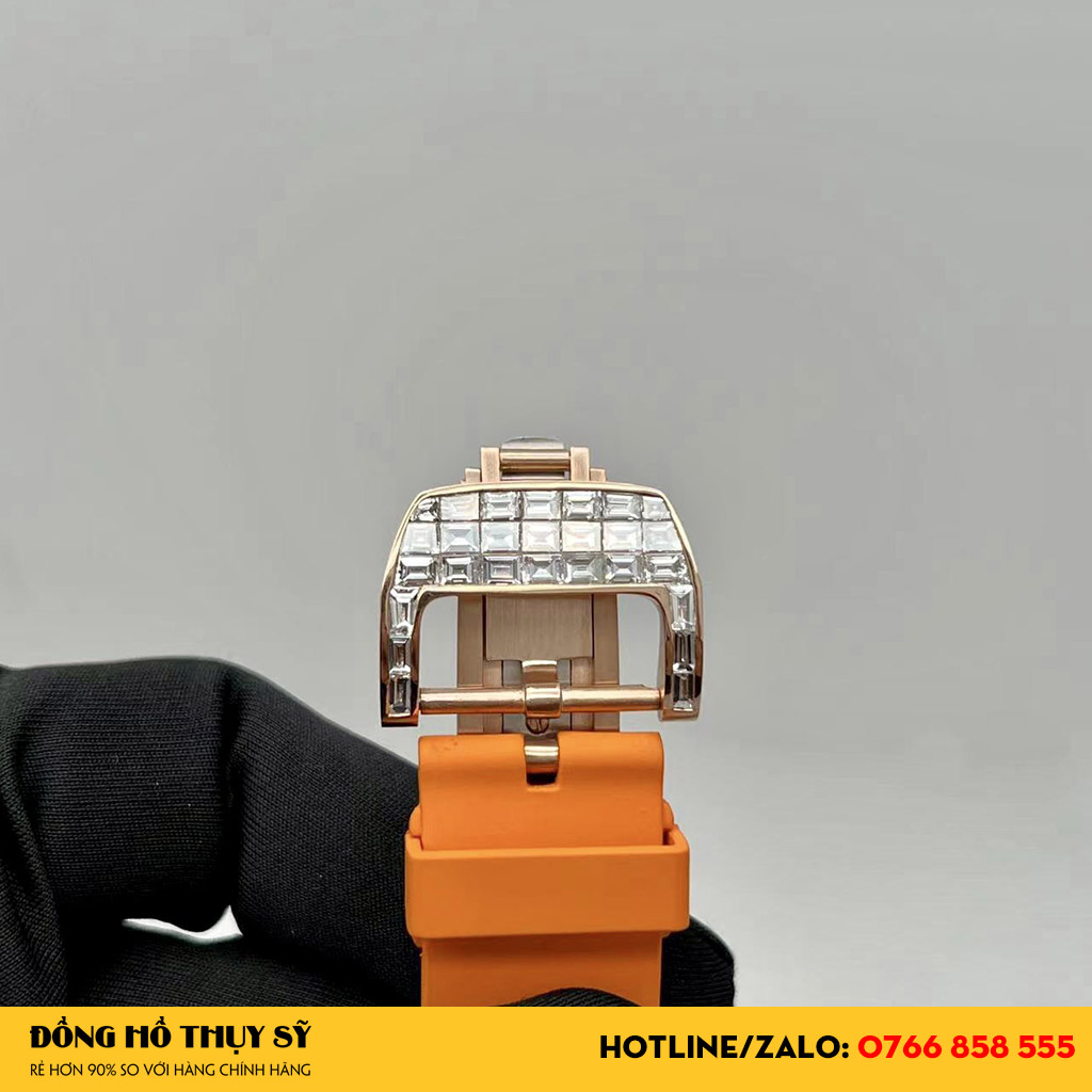 Đồng Hồ Richard Mille RM 11-03 Vàng Hồng Nguyên Khối 18K Full Kim Cương Thiên Nhiên