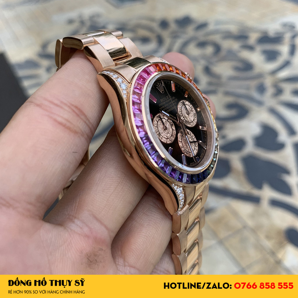 Rolex 116595RBOW Vàng Khối 18K Kim Thiên Nhiên