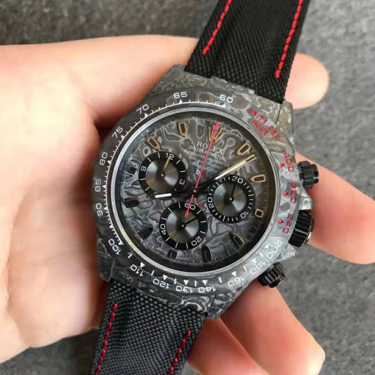 Bản sao của Nhà máy Noob Rolex DIW Daytona All Black với Super Clone 4130 Movement