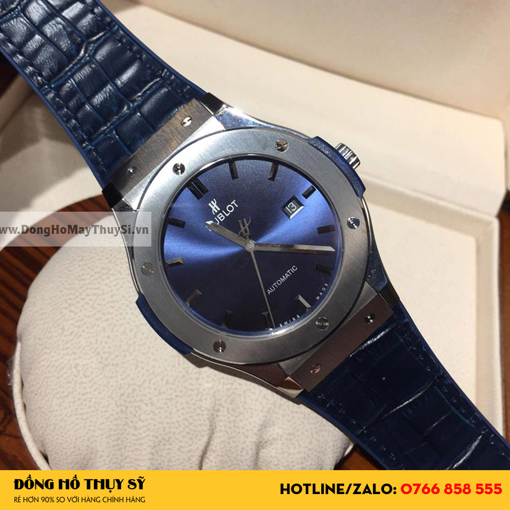 Đồng hồ Hublot Fake 1-1 Classic Fusion Blue Titanium