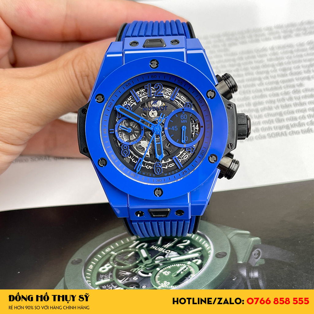 Màu xanh độc đáo, đầy thời trang của siêu phẩm Hublot like auth