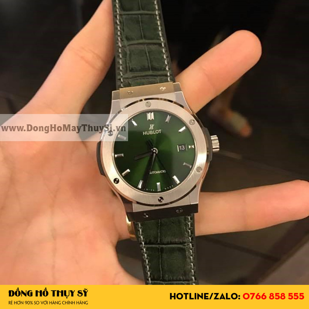 Đồng hồ Hublot Rep 1:1 phiên bản Classic Fusion Titanium Green