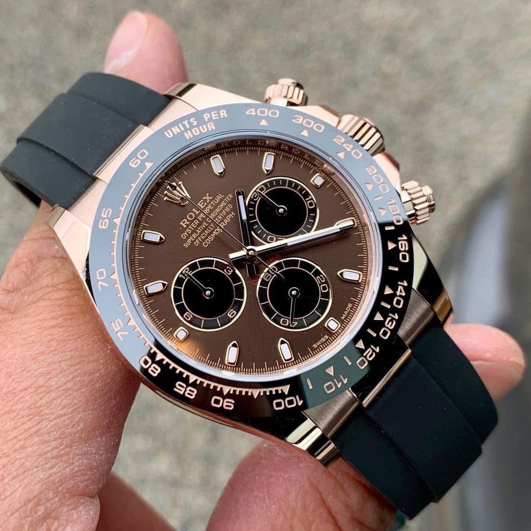 Mặt số Đồng Hồ Rolex Cosmograph Daytona 116518LN Mặt Số Chocolate Like Auth ấn tượng