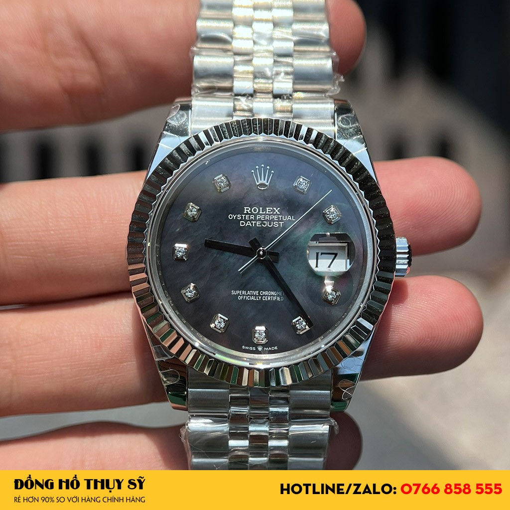 Mẫu Đồng Hồ Rolex Datejust 116234 Mặt Số Xà Cừ Super Fake đẹp