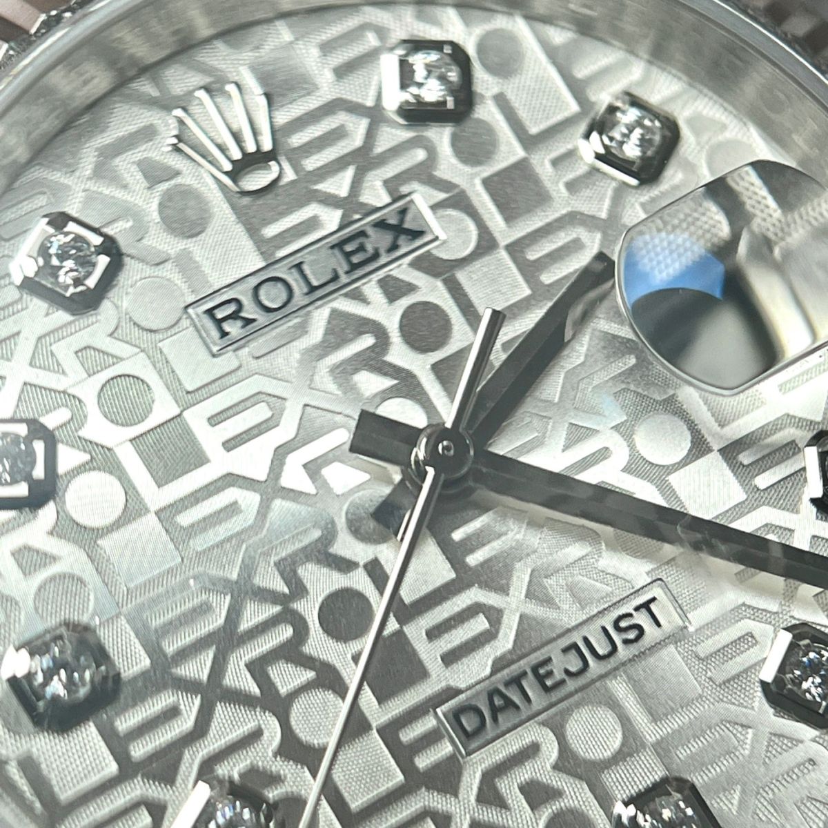 Chiêm ngưỡng họa tiết trên mặt số Đồng Hồ Rolex Datejust Mặt Vi Tính Siêu Cấp