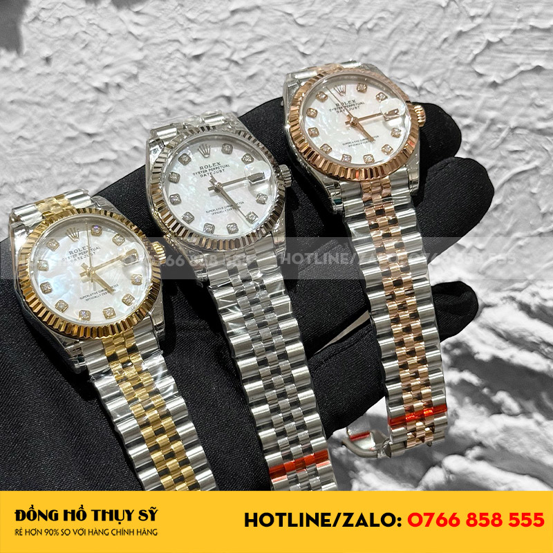 Đồng hồ rolex datejust nữ 31mm tinh chỉnh mặt MOP vân mây 