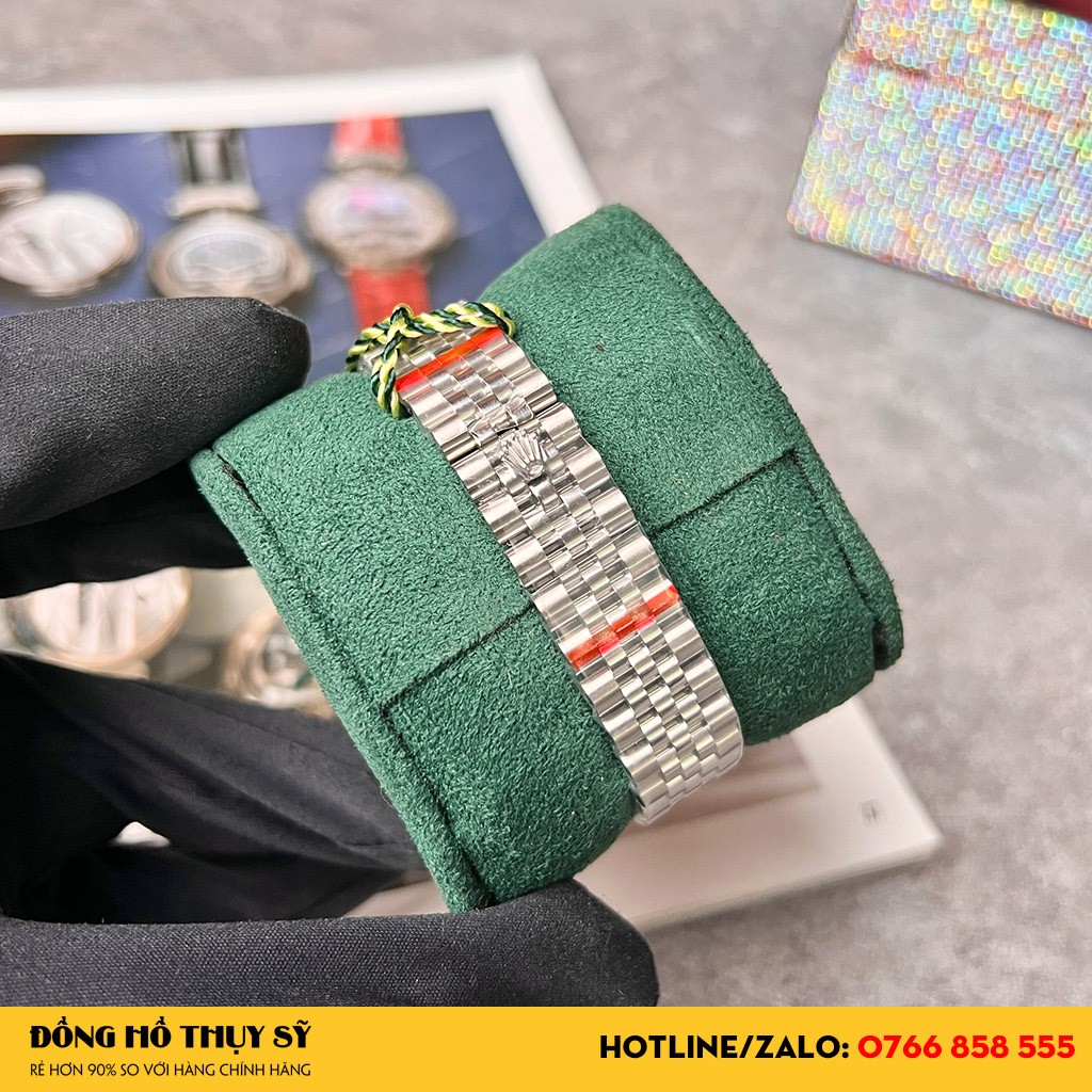 Bộ khung Đồng Hồ Rolex Like Auth 1:1 Datejust 28 279384 Mặt Số Hồng Nạm Kim Cương cao cấp