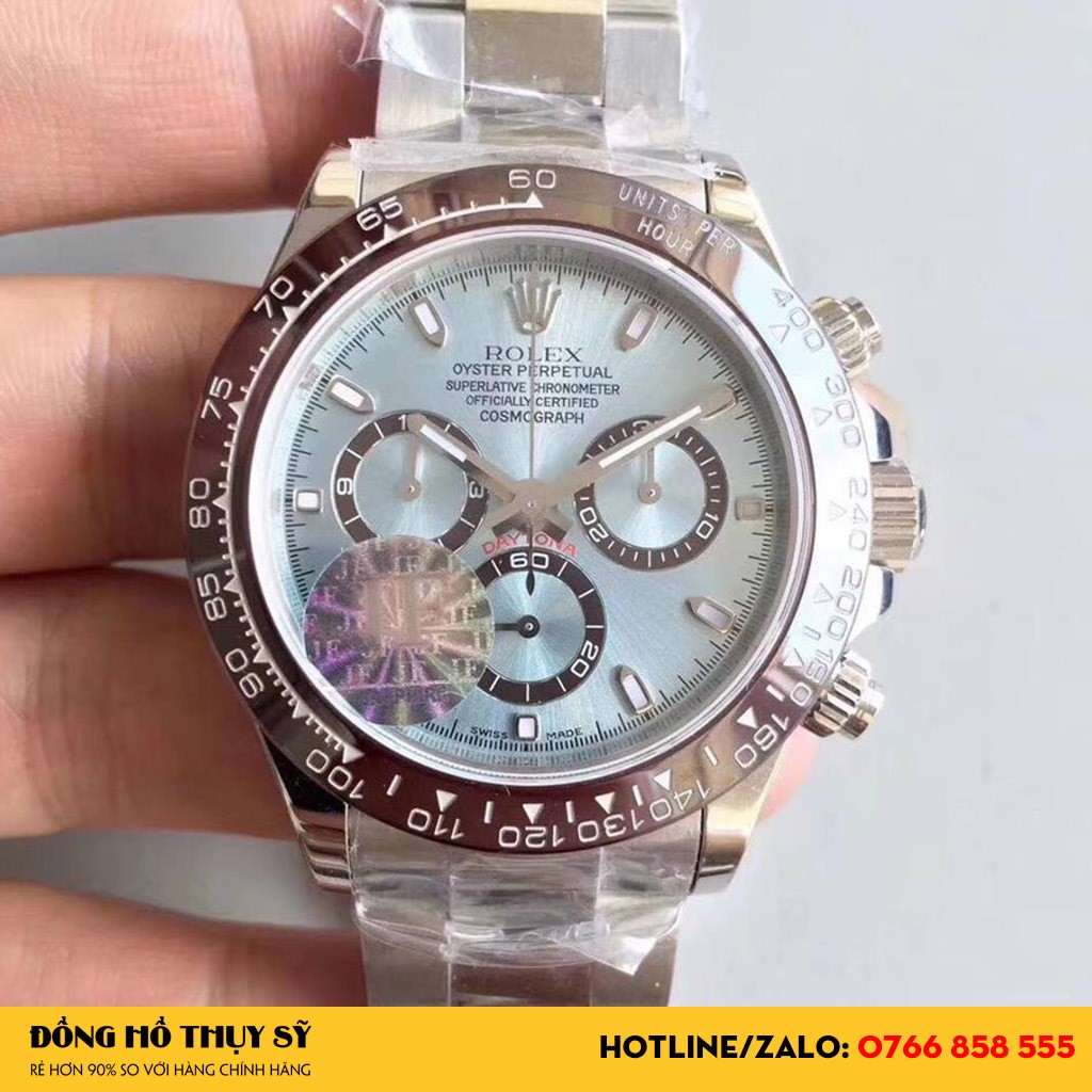 Mặt số Đồng hồ Rolex Replica 1:1 Cosmograph Daytona 116506-0002 bạch kim ấn tượng