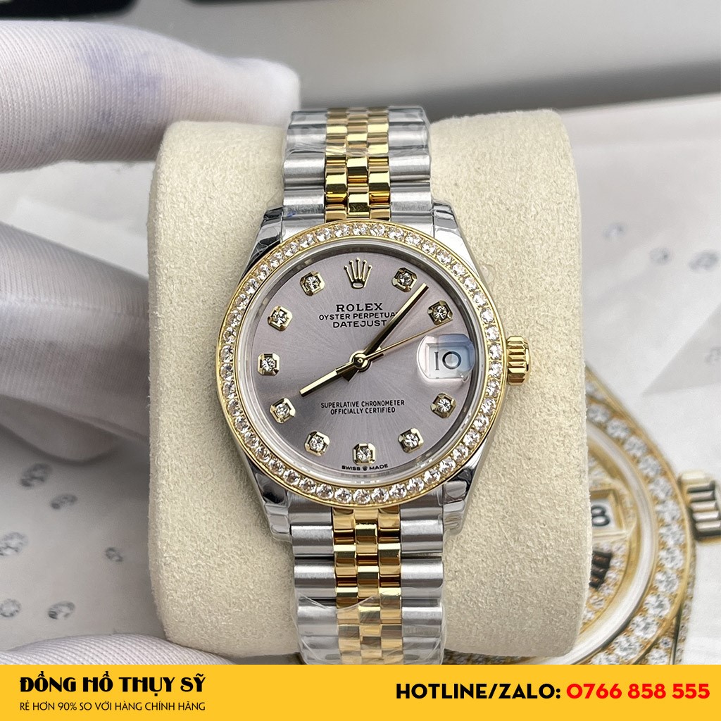 Mặt số Đồng Hồ Rolex Replica 1:1 Vỏ Trai Trắng đẹp ấn tượng