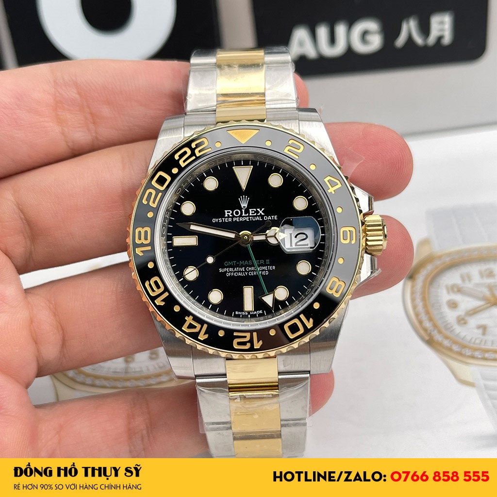 Đồng Hồ Rolex Replica GMT-Master II 116713LN sở hữu vẻ đẹp riêng