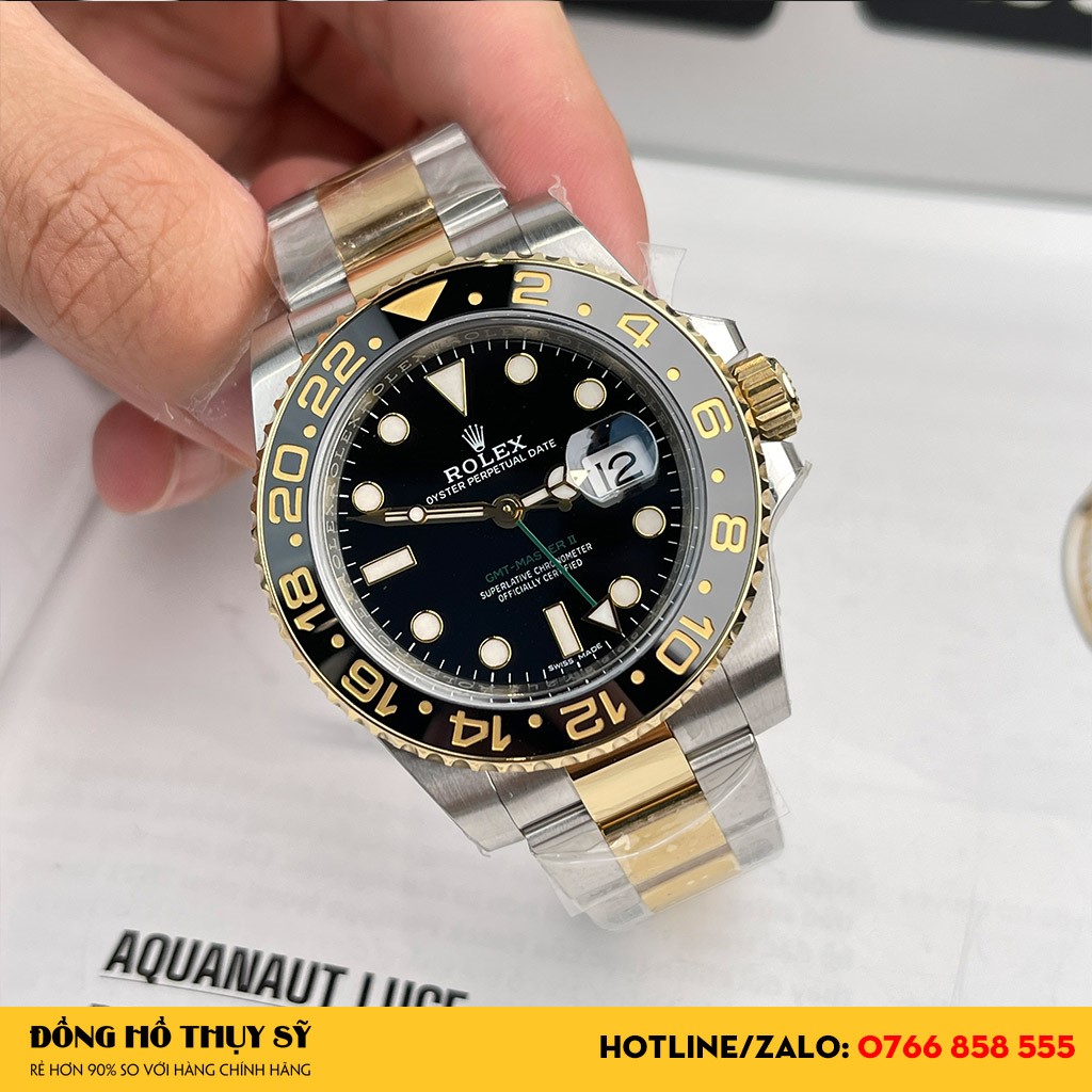Chất liệu cấu thành Đồng Hồ Rolex Replica GMT-Master II 116713LN cao cấp
