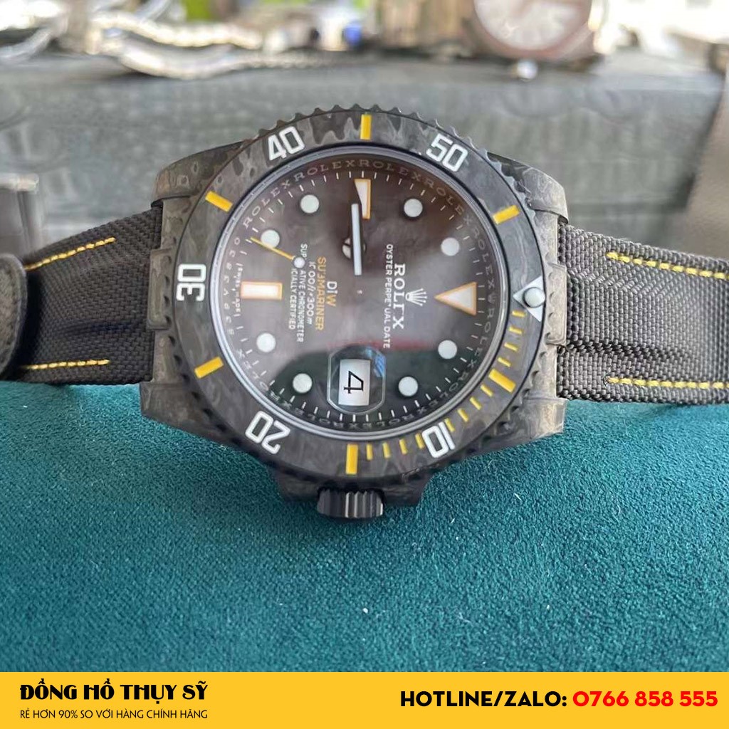 Mẫu đồng Hồ Rolex Submanriner DIW Carbon Fiber Like Auth đẹp