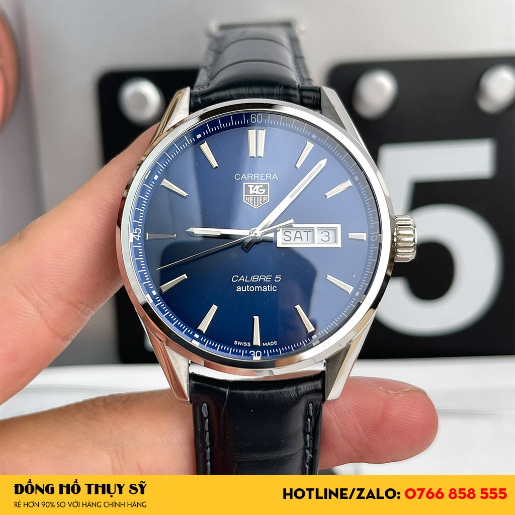 Đồng Hồ Tag Heuer Carrera Calibre 5Day Date Automatic Like Auth