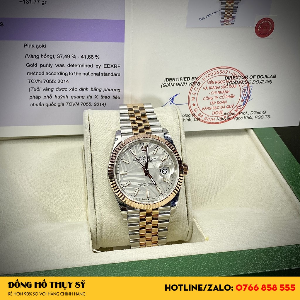 Bộ khung và dây đeo Đồng hồ Rolex Fake 1 chất liệu thép cao cấp
