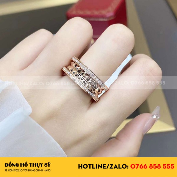 B.zero1 ring Bvl rose gold 