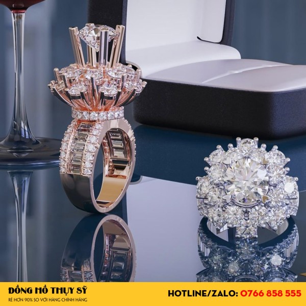 Nhẫn Nữ Vang 10k 14k 18k Kim Cương