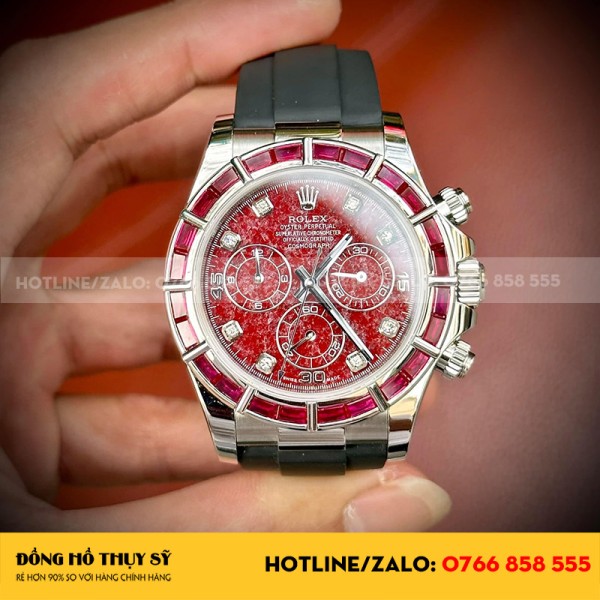 Rolex daytona độ mặt benzel ruby
