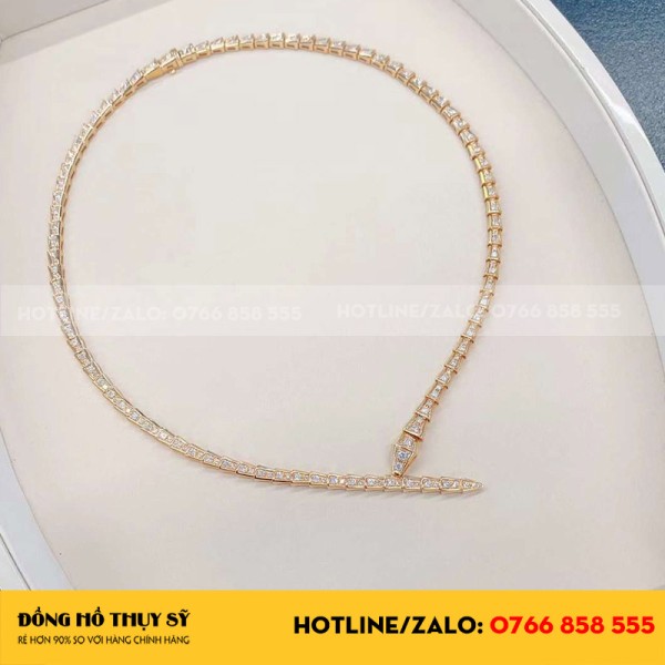 Vòng cổ BVL serpenti vàng hồng 18k