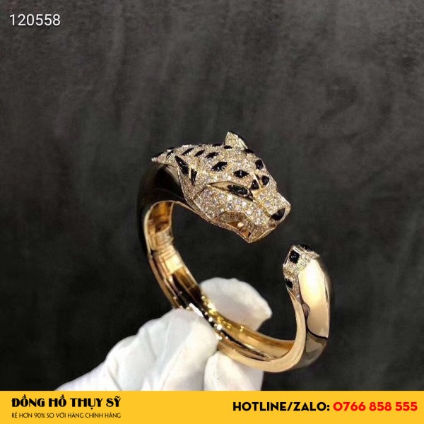 Vòng Tay Cartie Đầu Báo Vàng 18k 
