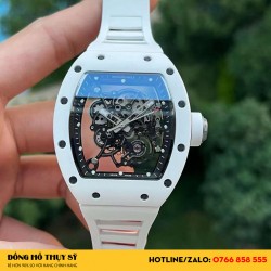 Đồng Hồ Richard Mille Replica RM055 Carbon All White 44mm