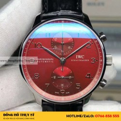 IWC IW371445 Portugieser Chronograph Automatic Watch Black Replica 1-1 Cao Cấp