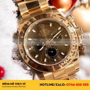 Rolex cosmograph daytona rose gold chocolate dial  