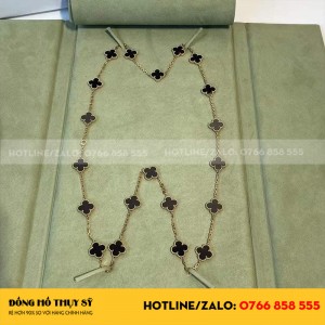 Vintage alhambra long necklace ,20 motifs